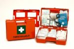 Førstehjælpskuffert COMPACT m/vægholder